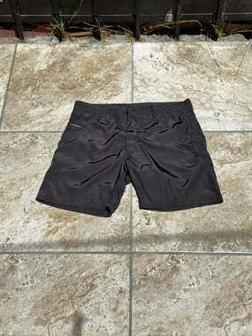 Diesel Industry Black Polyester Beachwear Swim Shorts